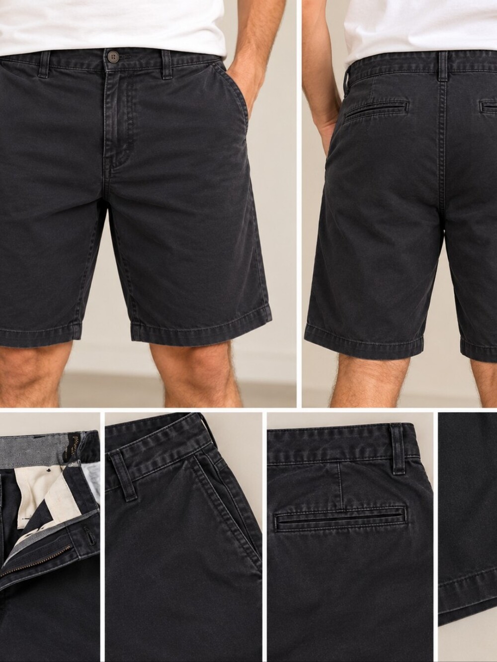 5/$50 Banana Republic Men's Flat Front Dark Brown Cotton Shorts